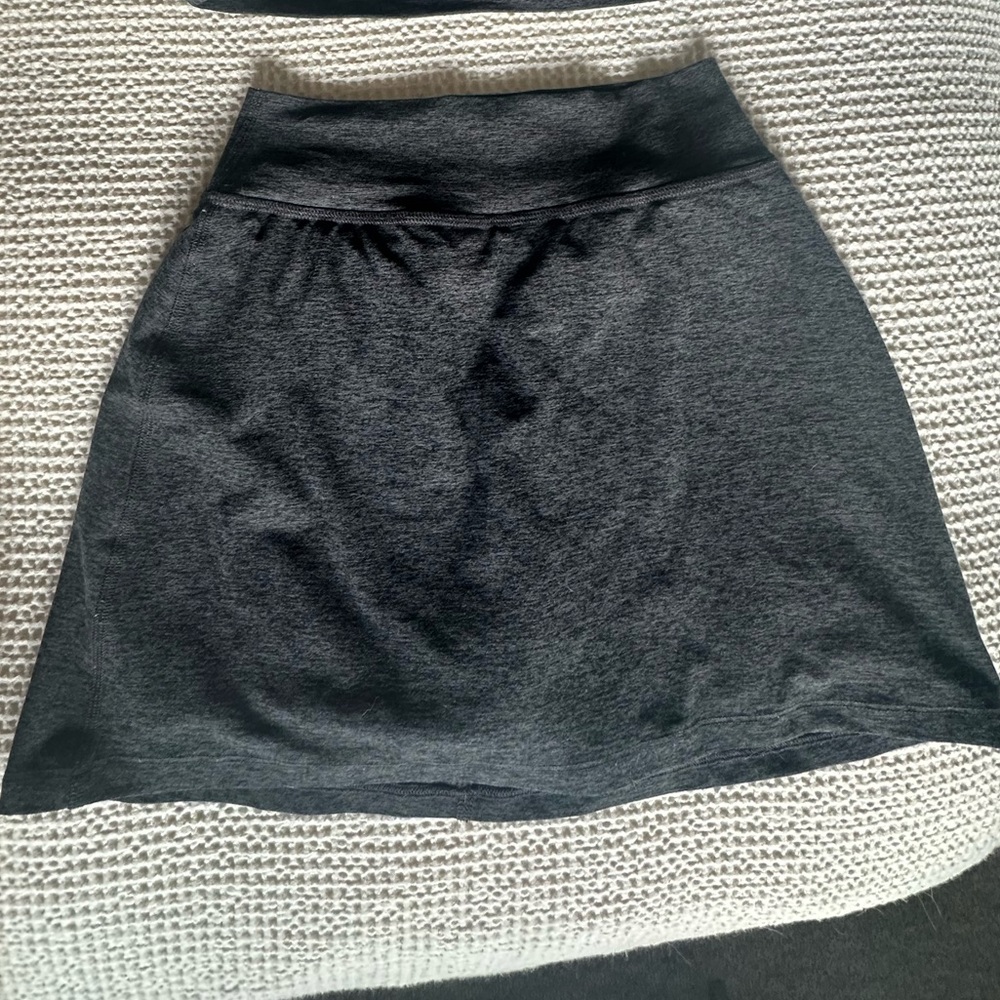 Beyond Yoga Charcoal A-Line Skirt
